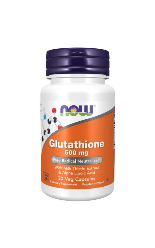 Now Gluthathione 500mg 30mg Capsules 